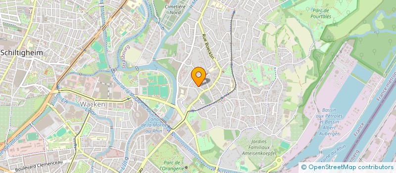 localisation de l'entreprise SCI BOUMA  STRASBOURG