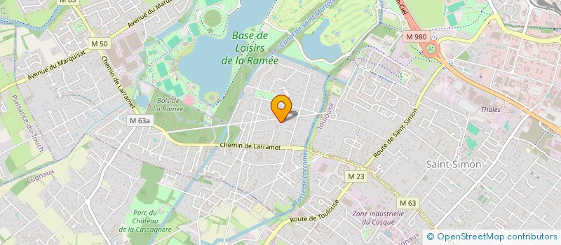 localisation de l'entreprise SCI BOUMAX  TOURNEFEUILLE