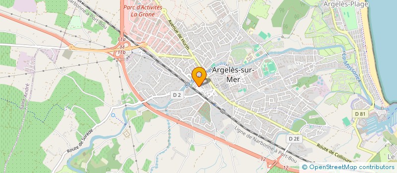 localisation de l'entreprise SCI BOUMED à ARGELES-SUR-MER
