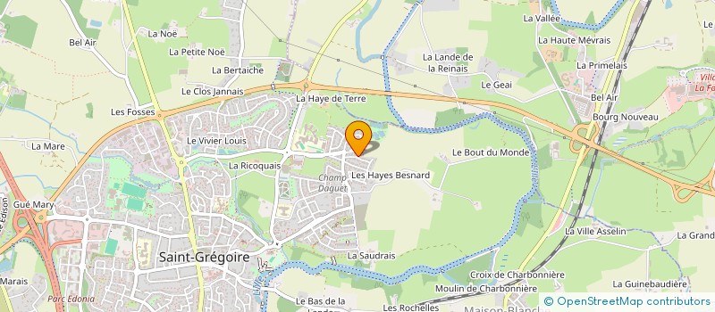 localisation de l'entreprise SCI BOUMIZY  SAINT-GREGOIRE