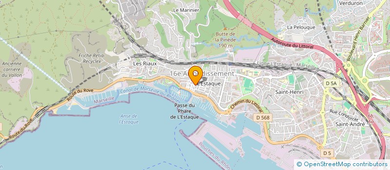 localisation de l'entreprise SCI BOUNAN ESTAQUE à MARSEILLE