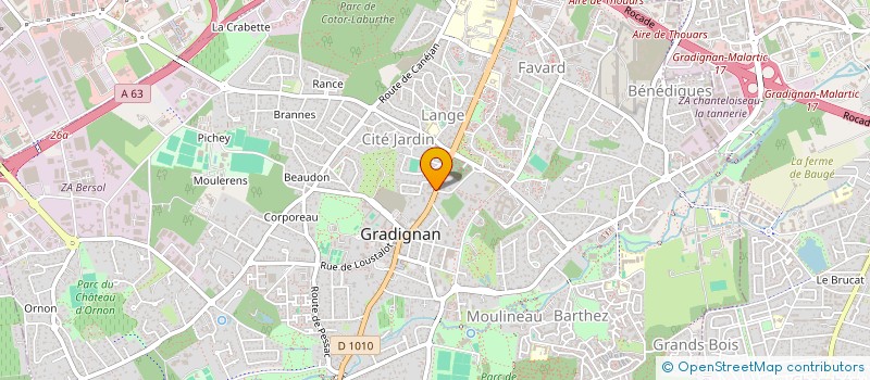 localisation de l'entreprise SCI BOUNIORD à GRADIGNAN