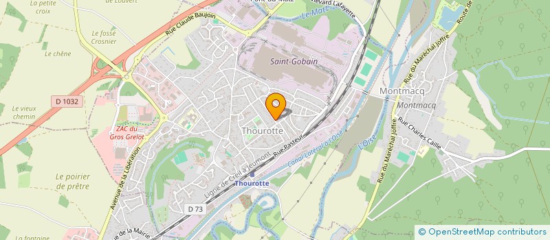 localisation de l'entreprise SCI BOUPOU  THOUROTTE