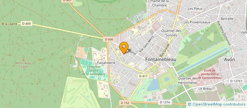 localisation de l'entreprise SCI BOUQUET  FONTAINEBLEAU