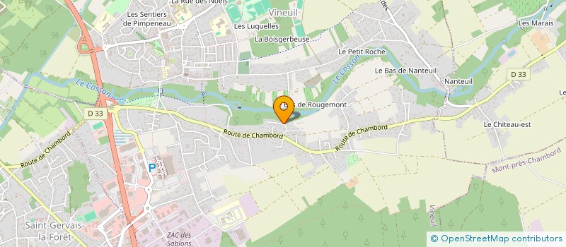 localisation de l'entreprise SCI BOUQUET  VINEUIL