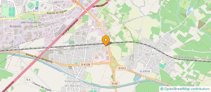 localisation de l'entreprise SCI BOURAS  VILLENEUVE-LES-BEZIERS