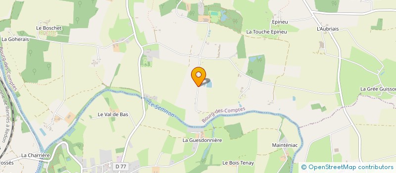 localisation de l'entreprise SCI BOURASSEAU  BOURG-DES-COMPTES