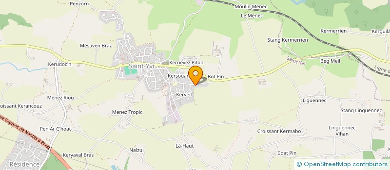 localisation de l'entreprise SCI BOURASSEAU-DENES  SAINT-YVI