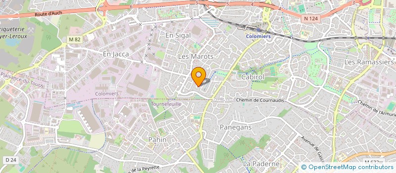 localisation de l'entreprise SCI BOURBADA à COLOMIERS