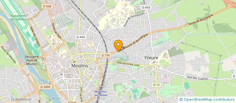 localisation de l'entreprise SCI BOURBON à MOULINS