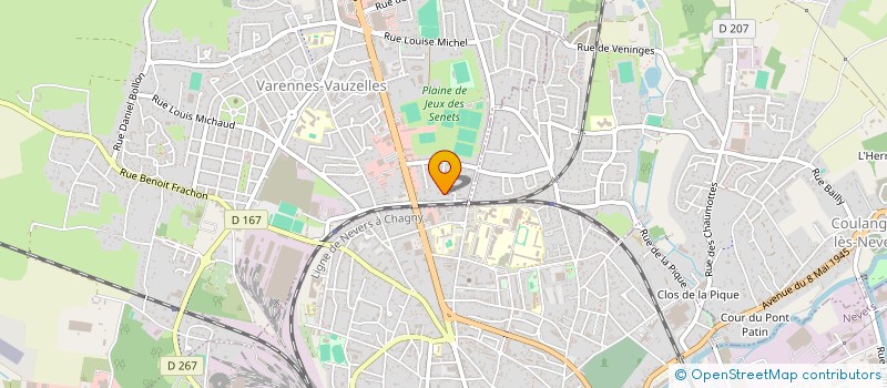 localisation de l'entreprise SCI BOURBON  VARENNES-VAUZELLES