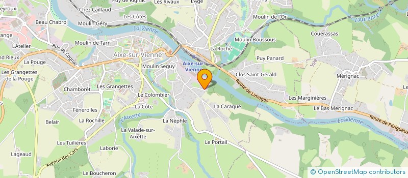 localisation de l'entreprise SCI BOURBON à AIXE-SUR-VIENNE