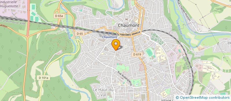 localisation de l'entreprise SCI BOURBON LORRAIN à CHAUMONT