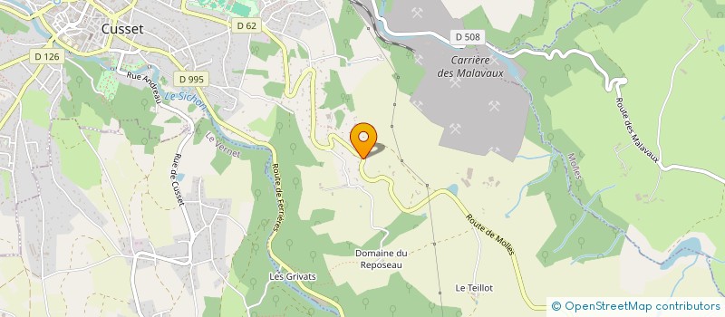 localisation de l'entreprise SCI BOURBONNAISE à CUSSET