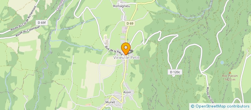 localisation de l'entreprise SCI BOURBOUILLON  ARVIERE-EN-VALROMEY