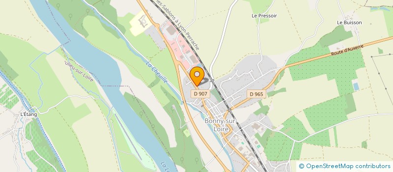localisation de l'entreprise SCI BOURBOULE 63 à BONNY-SUR-LOIRE