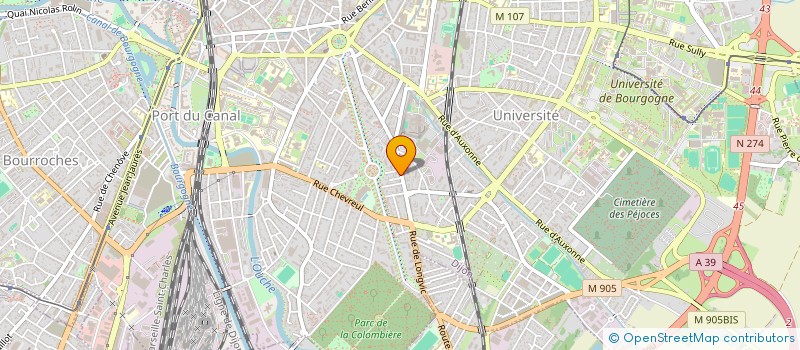 localisation de l'entreprise SCI BOURCIER K2L à DIJON