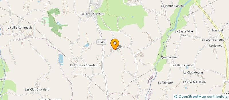 localisation de l'entreprise SCI BOURDAIS J2C  LANDEHEN