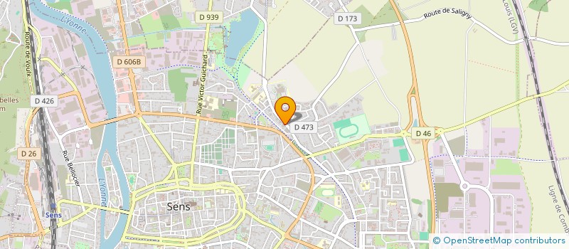 localisation de l'entreprise SCI BOURDALES  SENS