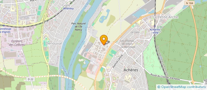 localisation de l'entreprise SCI BOURDEL-MATHIEU  ACHERES