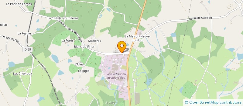 localisation de l'entreprise SCI BOURDELAS TOURTERELLE à SAINT-YRIEIX-LA-PERCHE