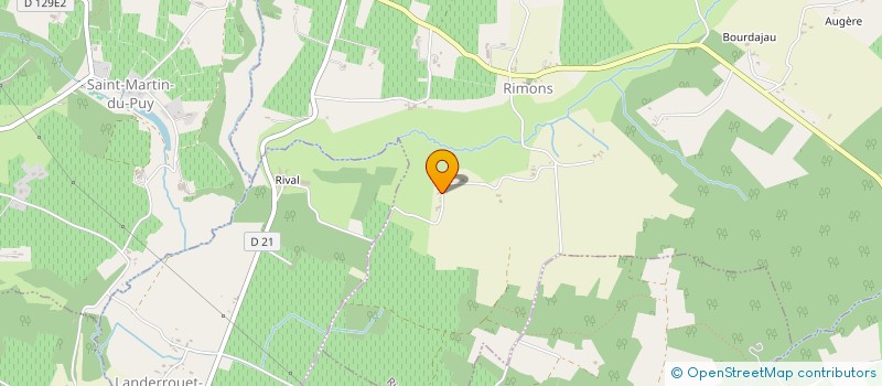 localisation de l'entreprise SCI BOURDILLE  RIMONS