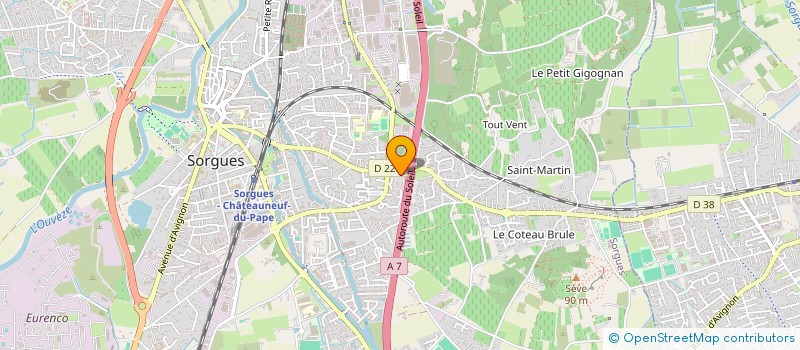 localisation de l'entreprise SCI BOURDINES  SORGUES