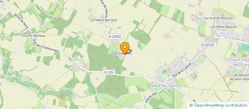 localisation de l'entreprise SCI BOURDON O ET C  NIEUL-LES-SAINTES