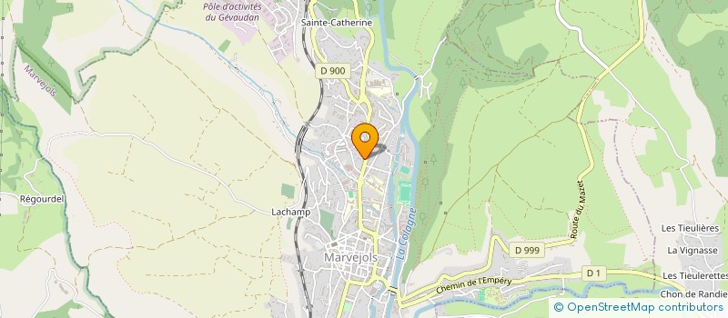 localisation de l'entreprise SCI BOURELLE  MARVEJOLS