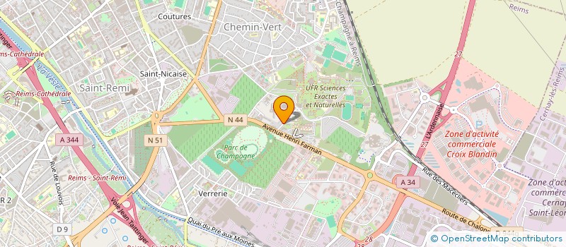 localisation de l'entreprise SCI BOURELLE  REIMS