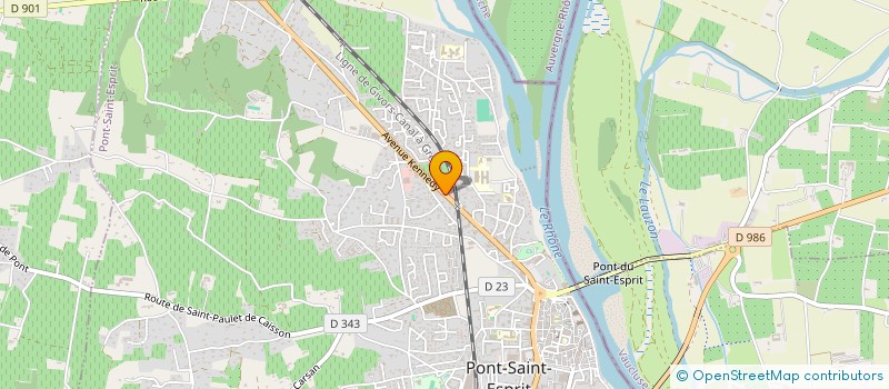 localisation de l'entreprise SCI BOUREZ GESTION IMMOBILIAR  PONT-SAINT-ESPRIT