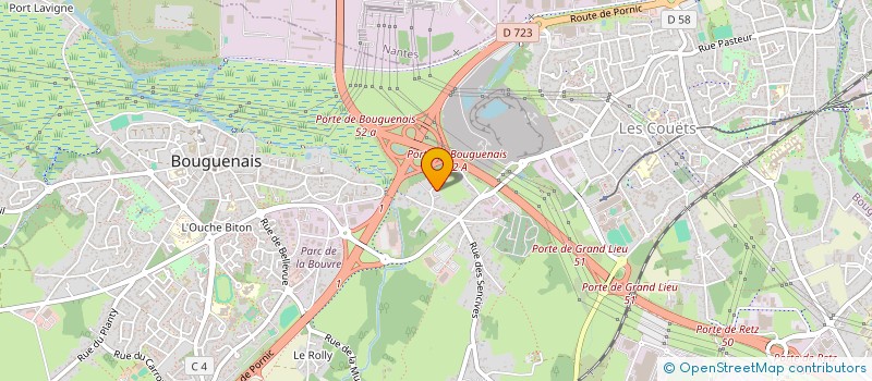 localisation de l'entreprise SCI BOURG BLANC à BOUGUENAIS