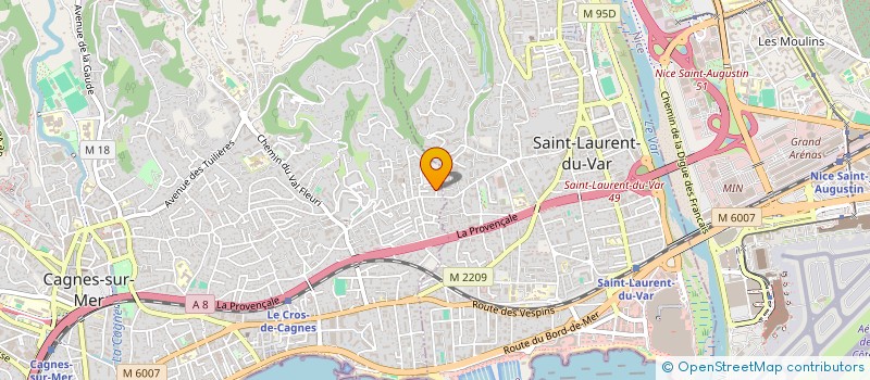 localisation de l'entreprise SCI BOURG LY à CAGNES-SUR-MER