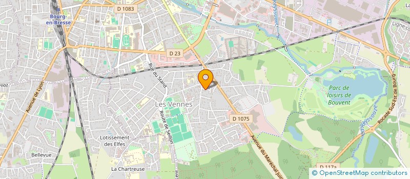 localisation de l'entreprise SCI BOURG SUD EST à BOURG-EN-BRESSE