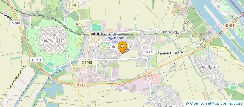 localisation de l'entreprise SCI BOURG VAUBAN  VOLGELSHEIM