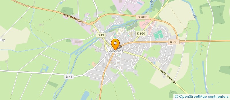 localisation de l'entreprise SCI BOURGADE-DUPEUX  SANCOINS