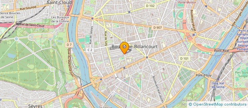 localisation de l'entreprise SCI BOURGAIN TELLES DE LA POTERIE A ISSY à BOULOGNE-BILLANCOURT