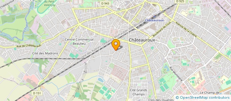 localisation de l'entreprise SCI BOURGAUD à CHATEAUROUX