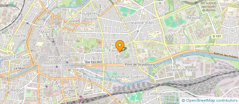 localisation de l'entreprise SCI BOURGBARRE PRODEX  RENNES
