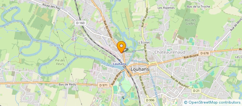 localisation de l'entreprise SCI BOURGCHATEAU à LOUHANS