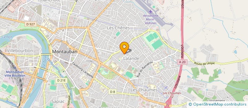 localisation de l'entreprise SCI BOURGELAT  MONTAUBAN