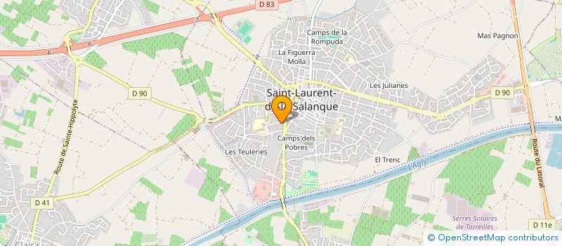 localisation de l'entreprise SCI BOURGELAT  SAINT-LAURENT-DE-LA-SALANQUE