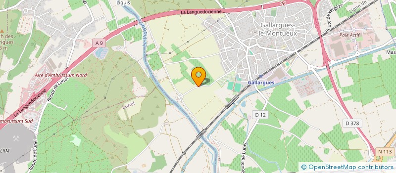 localisation de l'entreprise SCI BOURGELAT  GALLARGUES-LE-MONTUEUX