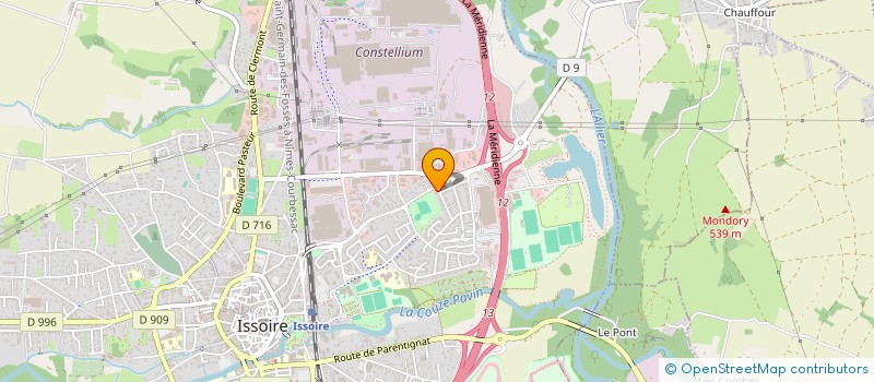 localisation de l'entreprise SCI BOURGELAT DES PRES  ISSOIRE