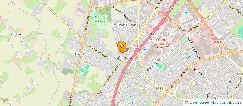 localisation de l'entreprise SCI BOURGEOIS 1 à RONCQ