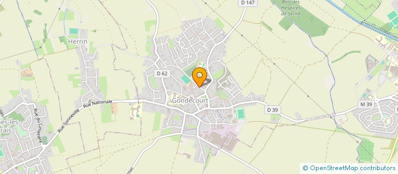localisation de l'entreprise SCI BOURGEOIS  GONDECOURT
