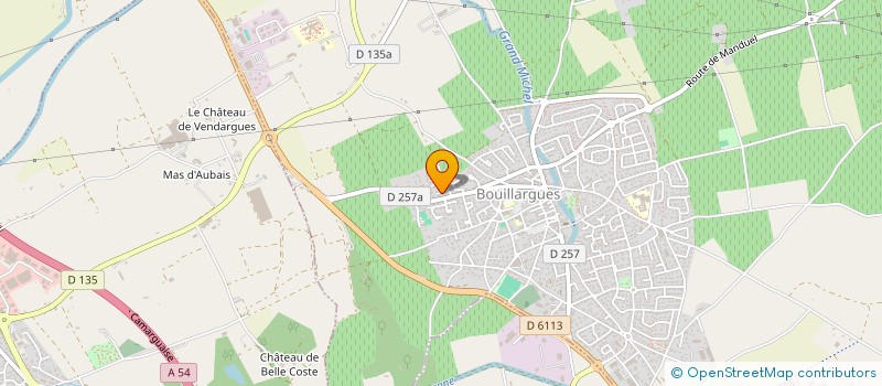 localisation de l'entreprise SCI BOURGEOIS  BOUILLARGUES