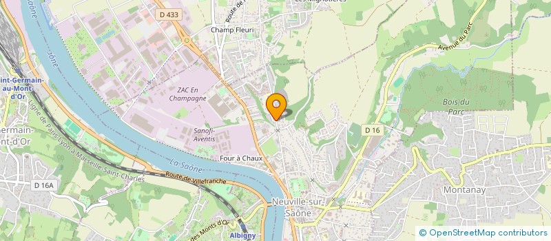 localisation de l'entreprise SCI BOURGEOIS-BELAUD  NEUVILLE-SUR-SAONE