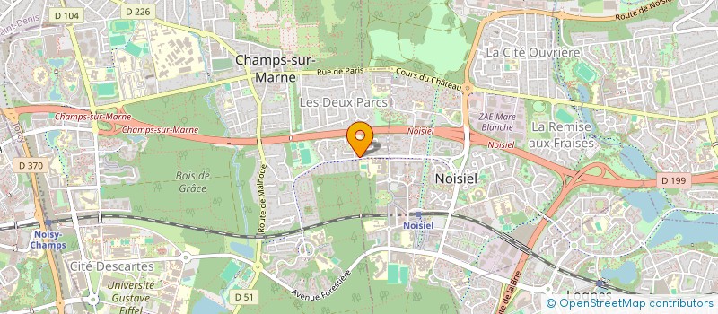 localisation de l'entreprise SCI BOURGEOIS LE LUZARD  CHAMPS-SUR-MARNE