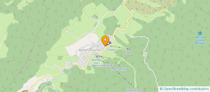 localisation de l'entreprise SCI BOURGEOIS LES CABOULES  BELLEFONTAINE